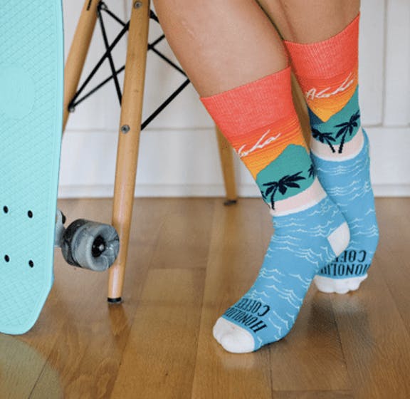 Custom Socks for Honolulu Coffee Branded Merchandise Company Store