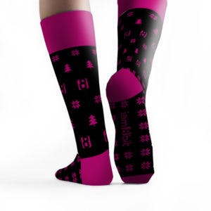 Custom socks for Iam8bit by Sock Club rear view 