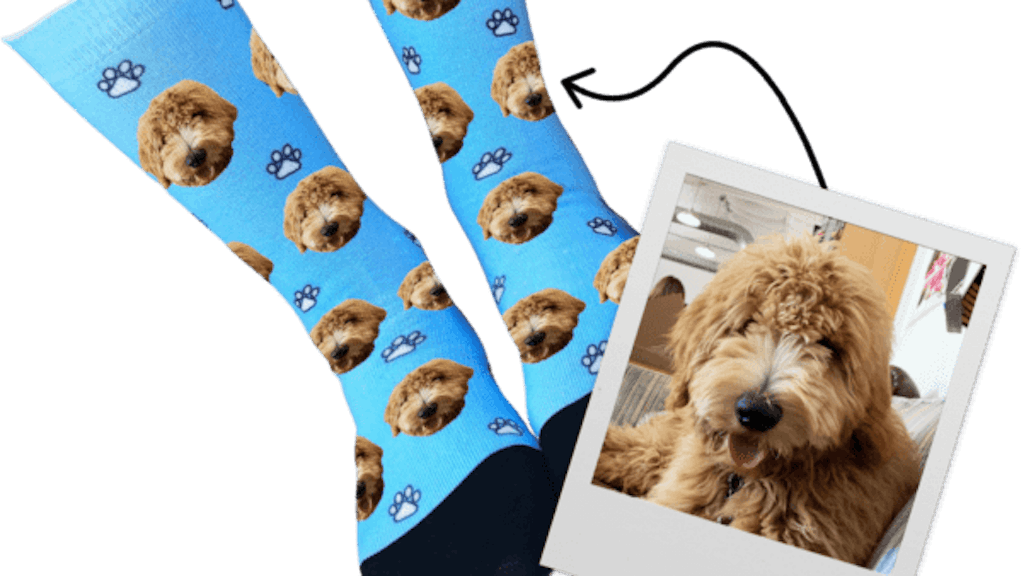 Socks with your dog's face
