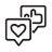 Black and white icon showing social engagement