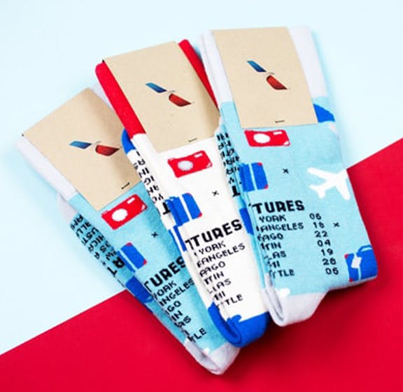 Custom Socks for American Airlines Employee Appreciation Gifts