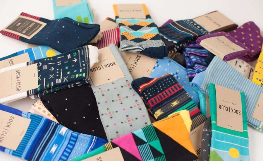 Pile of Sock Club custom socks designs