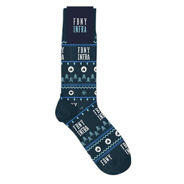 Facebook custom socks for holiday gift 
