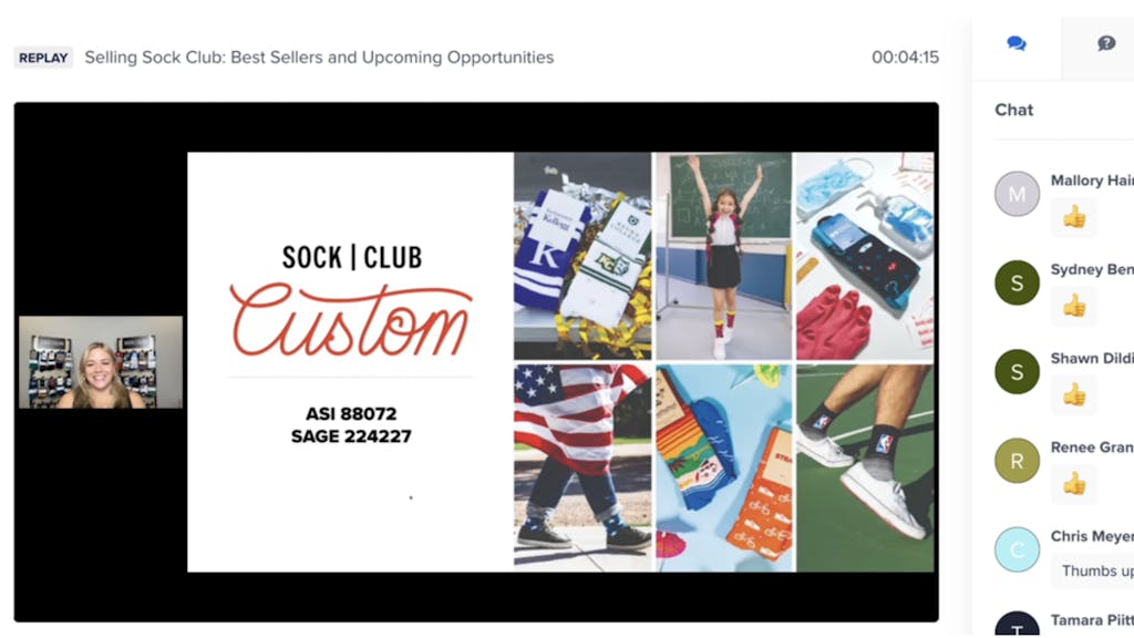 Sock Club post-show virtual webinar 