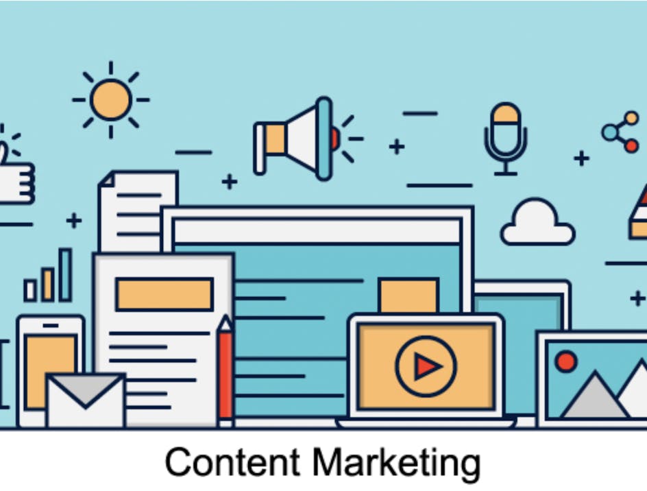 Content marketing illustration