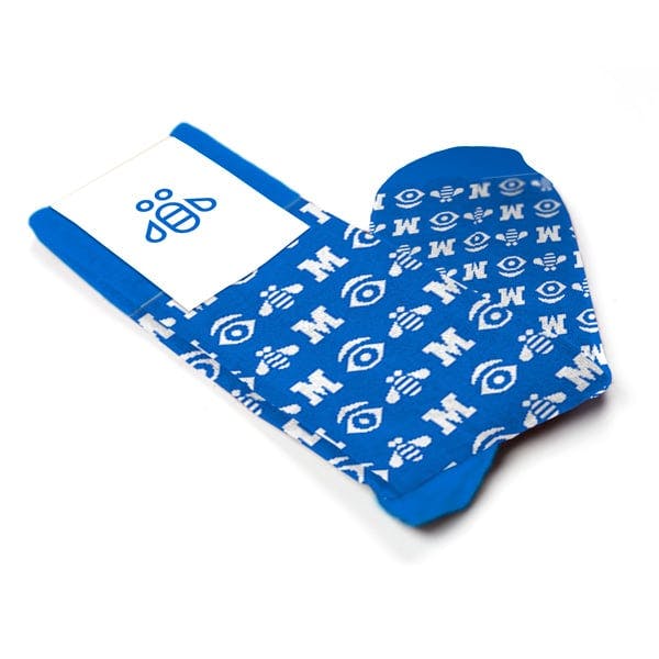 Custom socks for IBM by Sock Club with custom packaging 