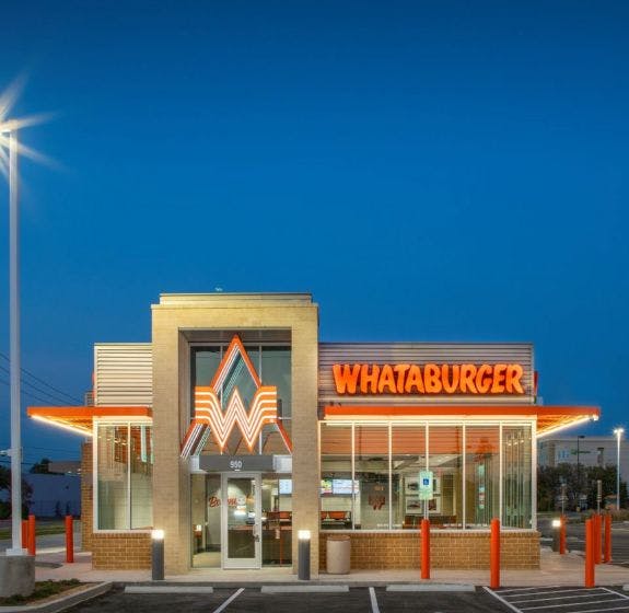Whataburger Restaurant on Night