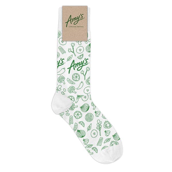Custom socks for Amy's Kitchen by Sock Club featured image