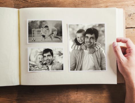 A photo album will have your Father in tears this Father's Day with memories to look back on.