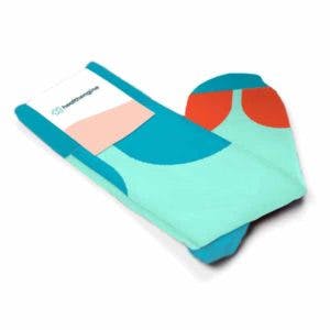HealthEngine Custom Socks by Sock Club with custom packaging
