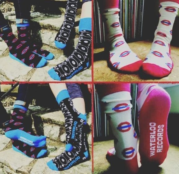 Custom Socks for Waterloo Records Branded Merch