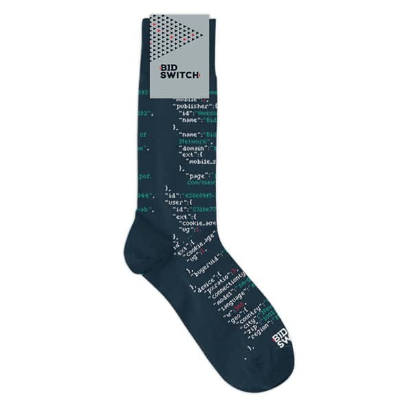 Iponweb custom socks for trade show giveaway 
