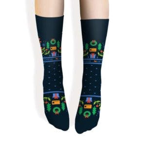 Netspend custom socks by sock club front view