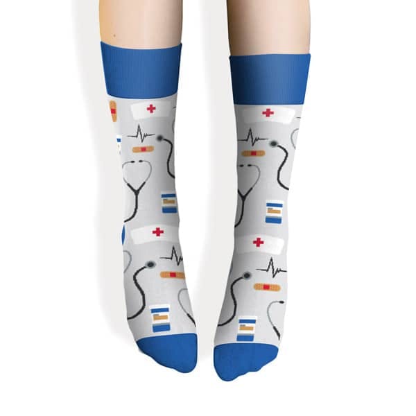 Beaumont Health Custom Sock gift for doctors, nurses, and all types of healthcare staff