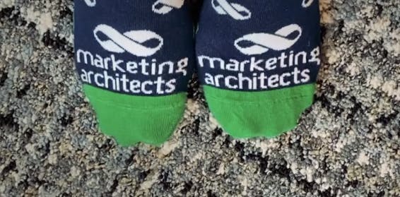 Marketing Architects custom socks 