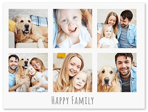 Family photo collages make a great Father's Day gift!