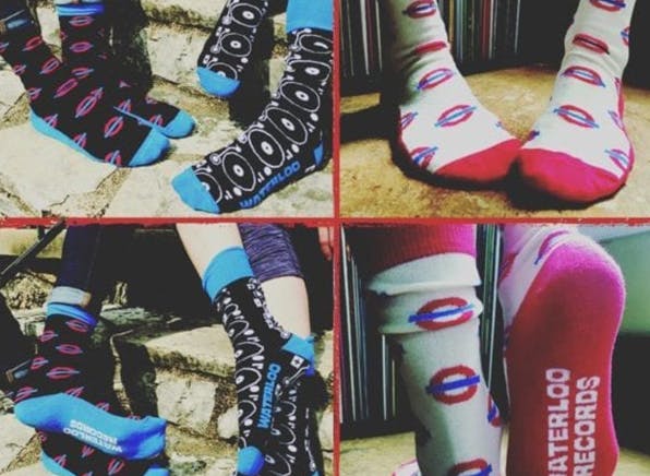Case study Waterloo Records custom socks