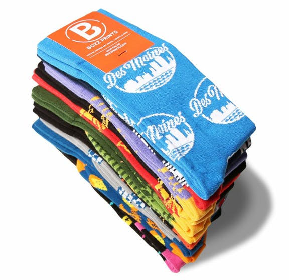 Custom Socks for Bozz Prints Branded Merchandise and Wholesale Sock Manufacturer