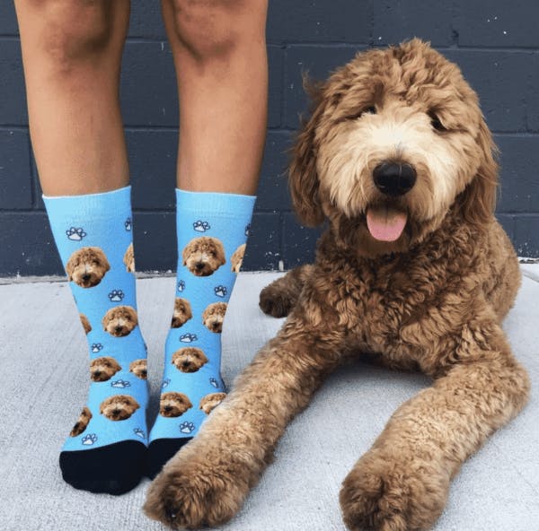 Custom Dog Socks, Personalized Socks for a custom gift