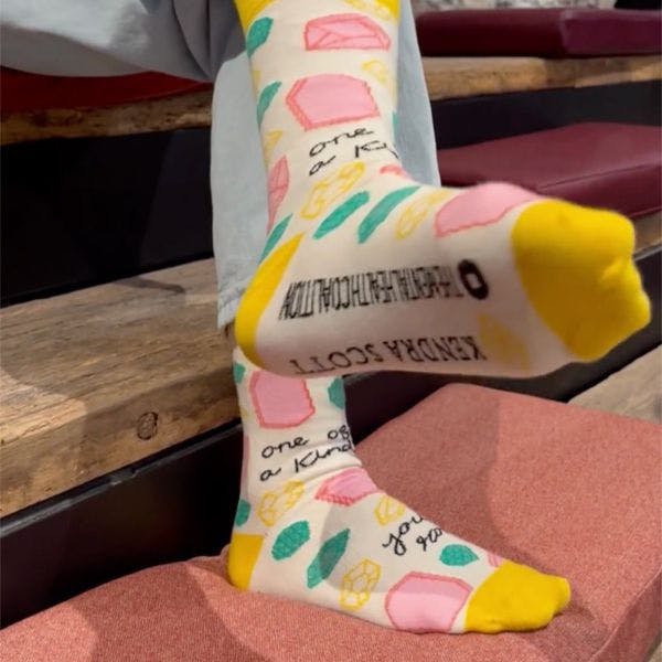 The Mental Health Coalition Custom Socks for Event Promotion with Kendra Scott