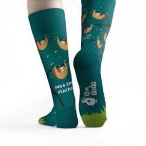 Custom socks for The Dodo by Sock Club rear view 