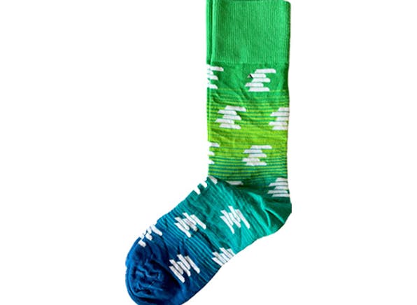 Blue and Green custom socks for ePay