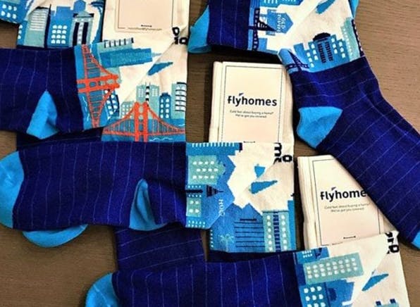 Case Study Flyhomes custom socks