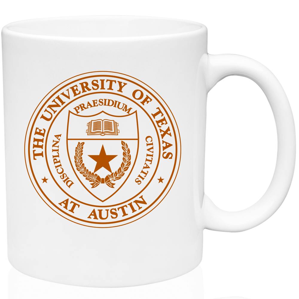 White University of Texas at Austin Coffee Mug 