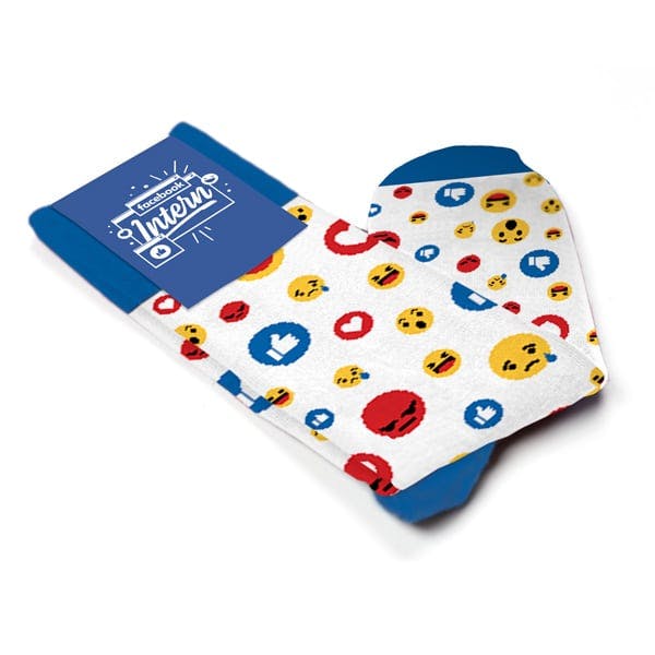 Custom socks for Facebook Intern custom packaging 