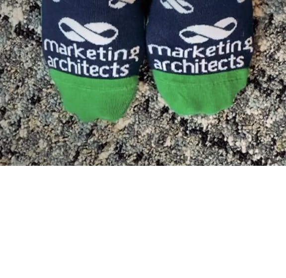 Custom Socks for Marketing Architects Remote Employee Appreciation Gifts with Logo