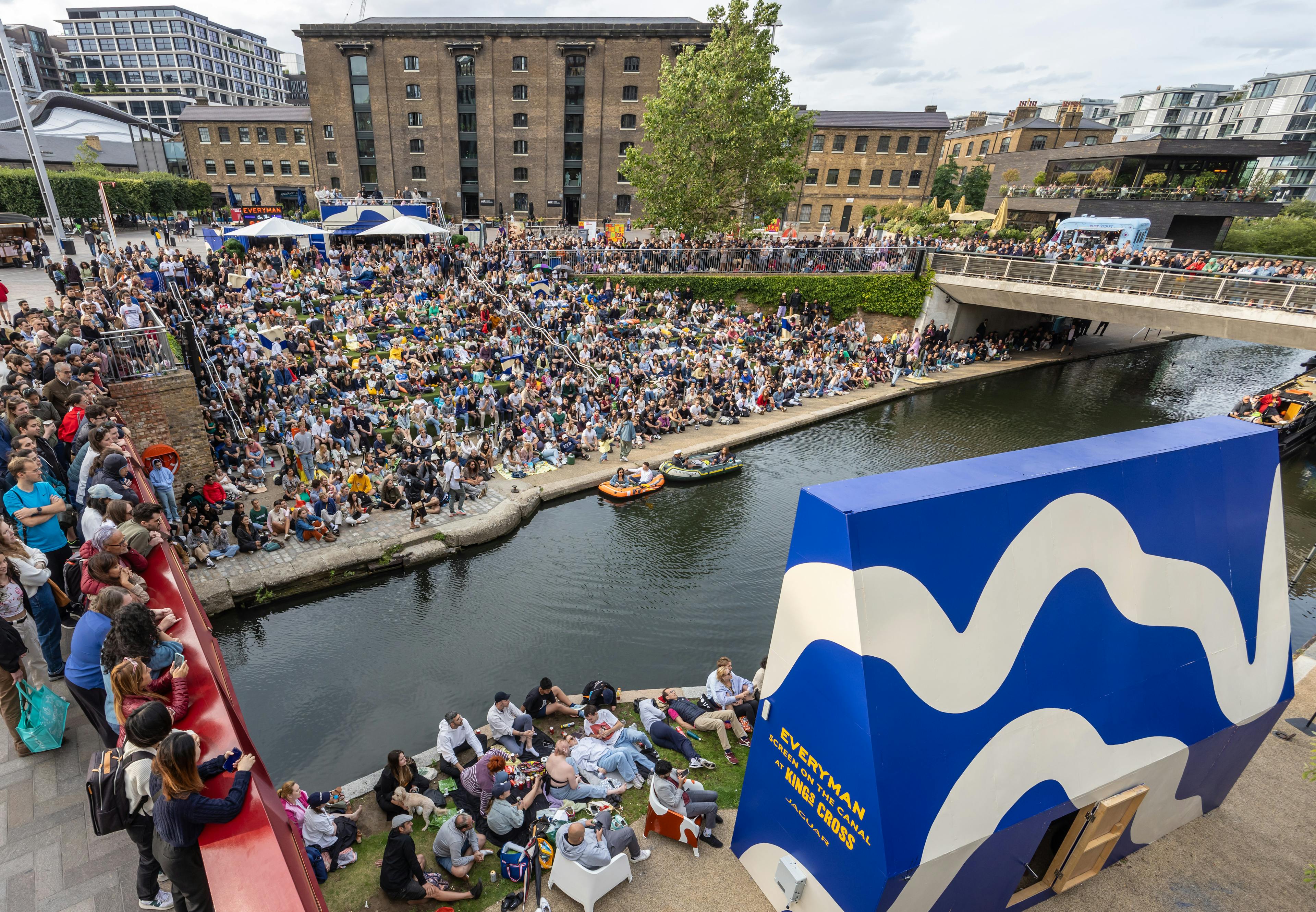 Outdoor cinema at Granary Square