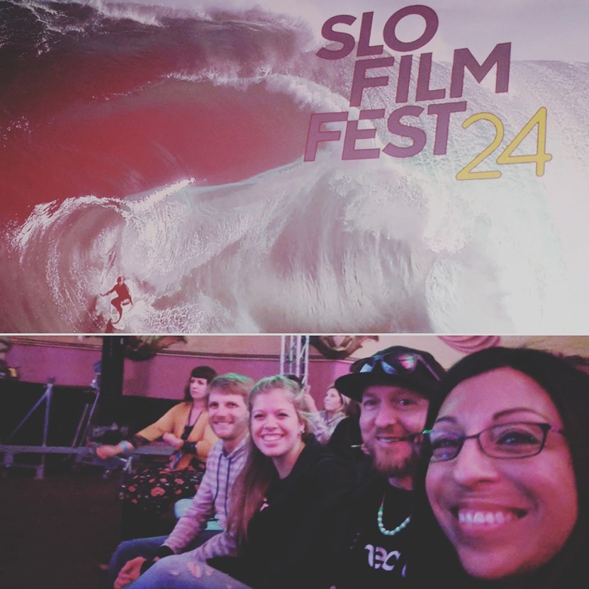 Das SoCreate-Team sieht sich das SLO Film Festival an