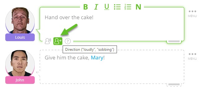 Voorbeeld van hoe u een vreemde taal schrijft in SoCreate