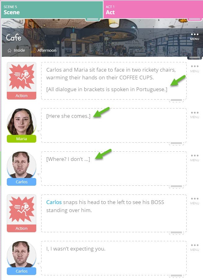 SoCreate How to Write Foreign Language in a Screenplay