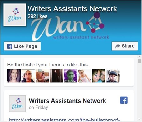 人脉关系至关重要作家助理协会（Writers Assistant Network）Facebook专页