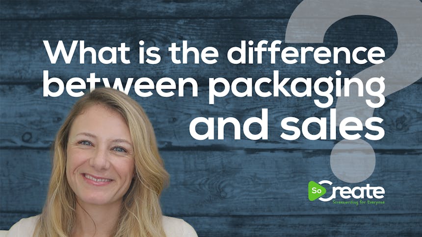 President of Packaging and Sales Tiffany Boyle over graphic that reads "What is the difference between packaging and Sales?"