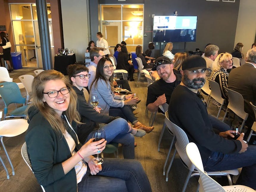 Attending Softec's 2018 women in technology dinner team