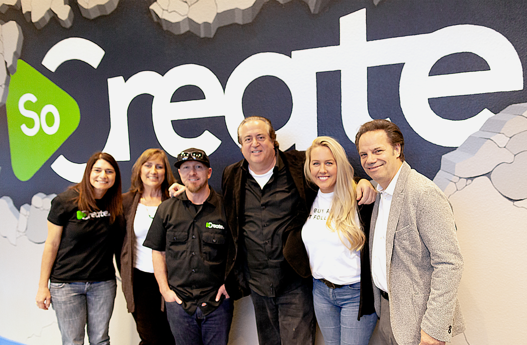 Das SoCreate-Team mit Nick Vallelonga und Kenny D'Aquila