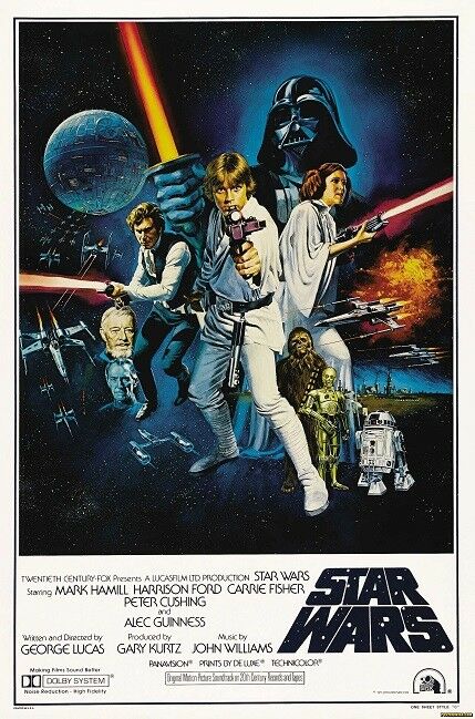 Star Wars Episode IV A New Hope 映画ポスター（スター・ウォーズ エピソード4/新たなる希望）