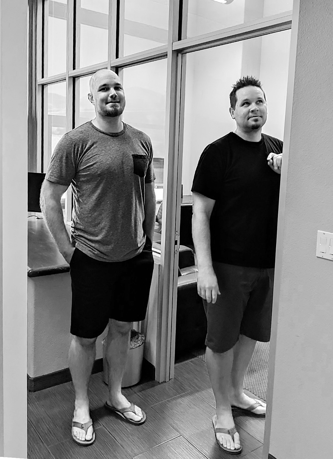 SoCreate UX 책임자인 Brian과 소프트웨어 책임자인 Jami, SoCreate의 처음 두 팀원은 13년 넘게 함께 일해 왔습니다.