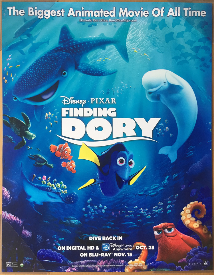 Finding Dory 映画ポスター（ファインディング・ドリー）