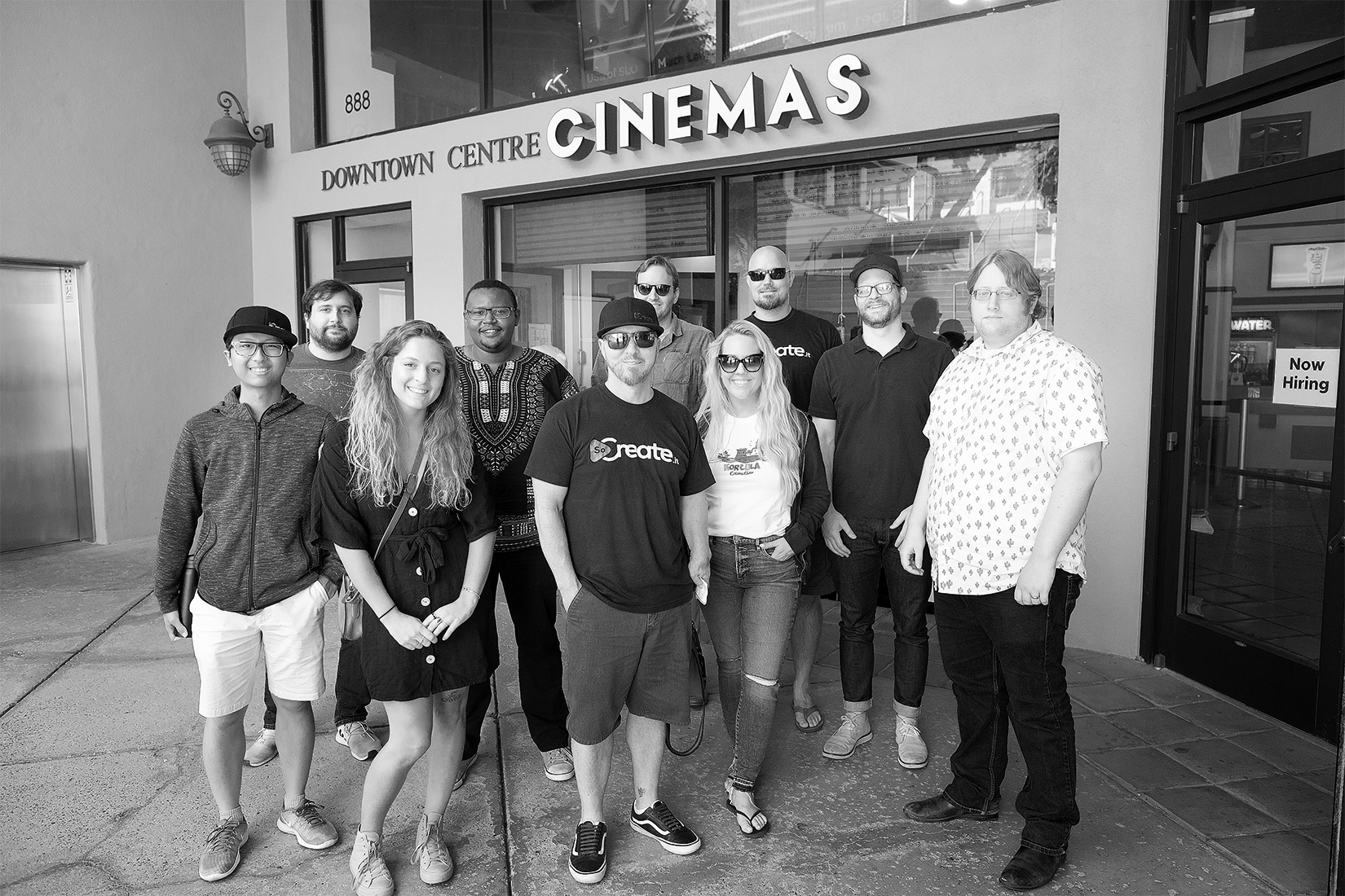 SoCreateのオスカーチャレンジムービーの遠足でのSoCreateチームの一部。