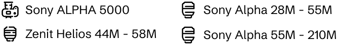 Equipment use on the camera