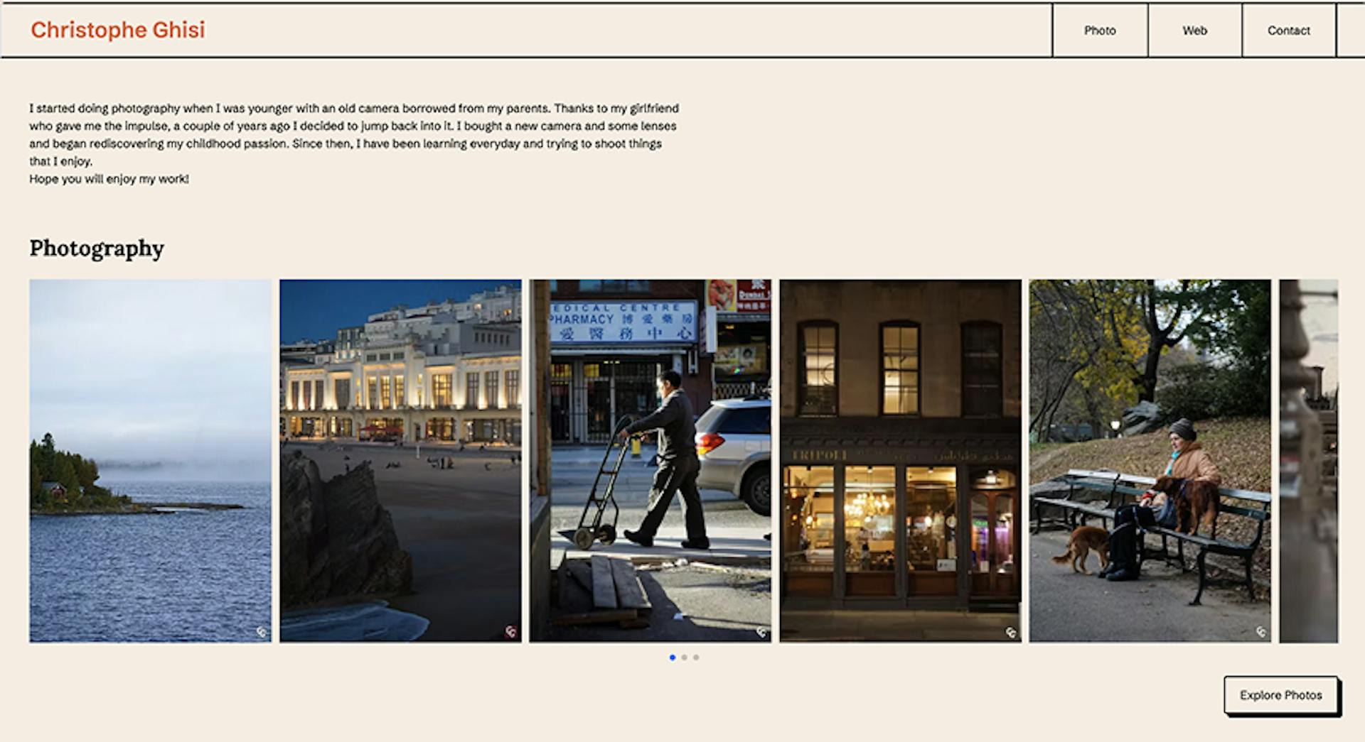 Visual of new portfolio