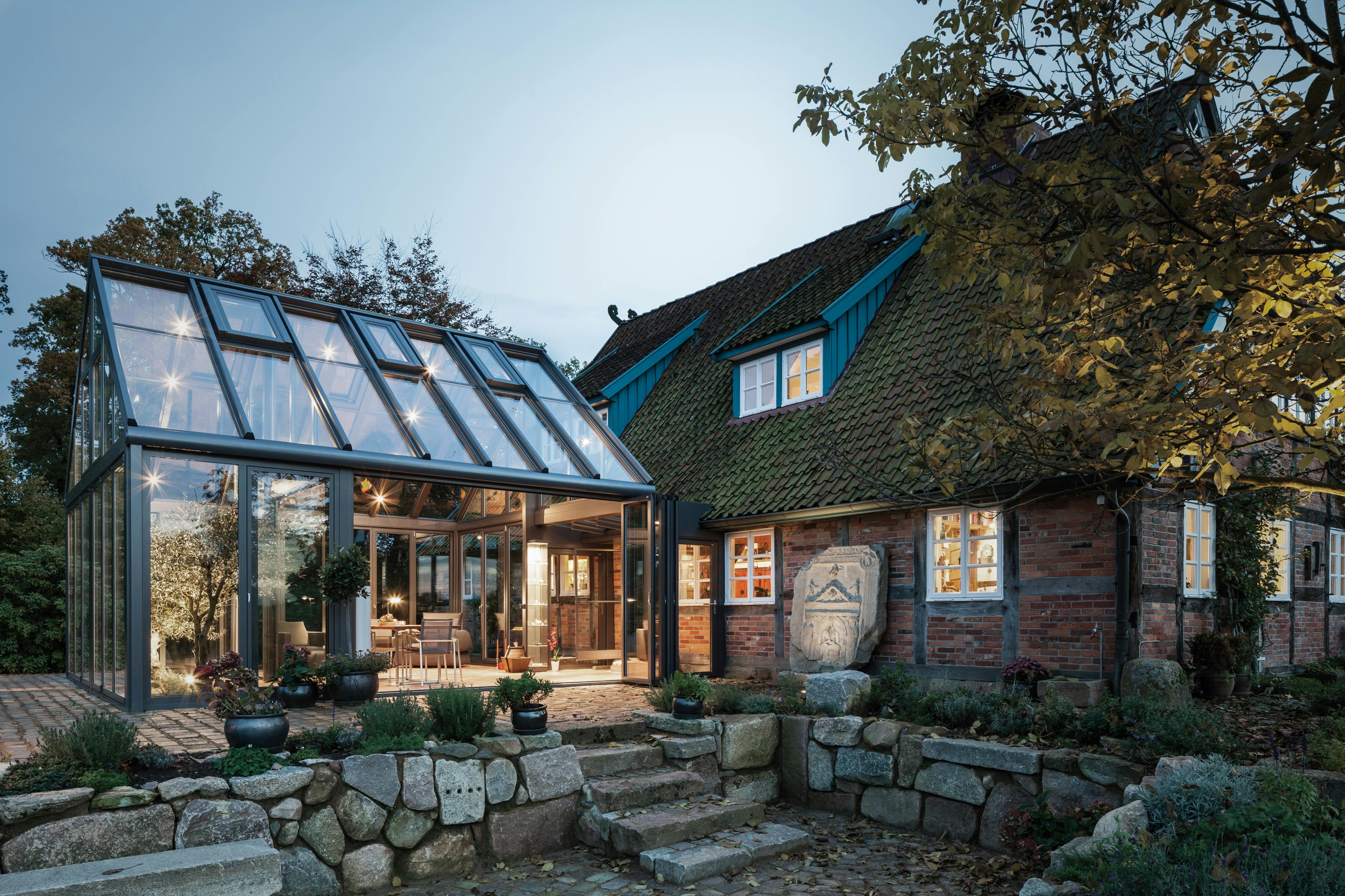 Glass extensions suit all styles of home.