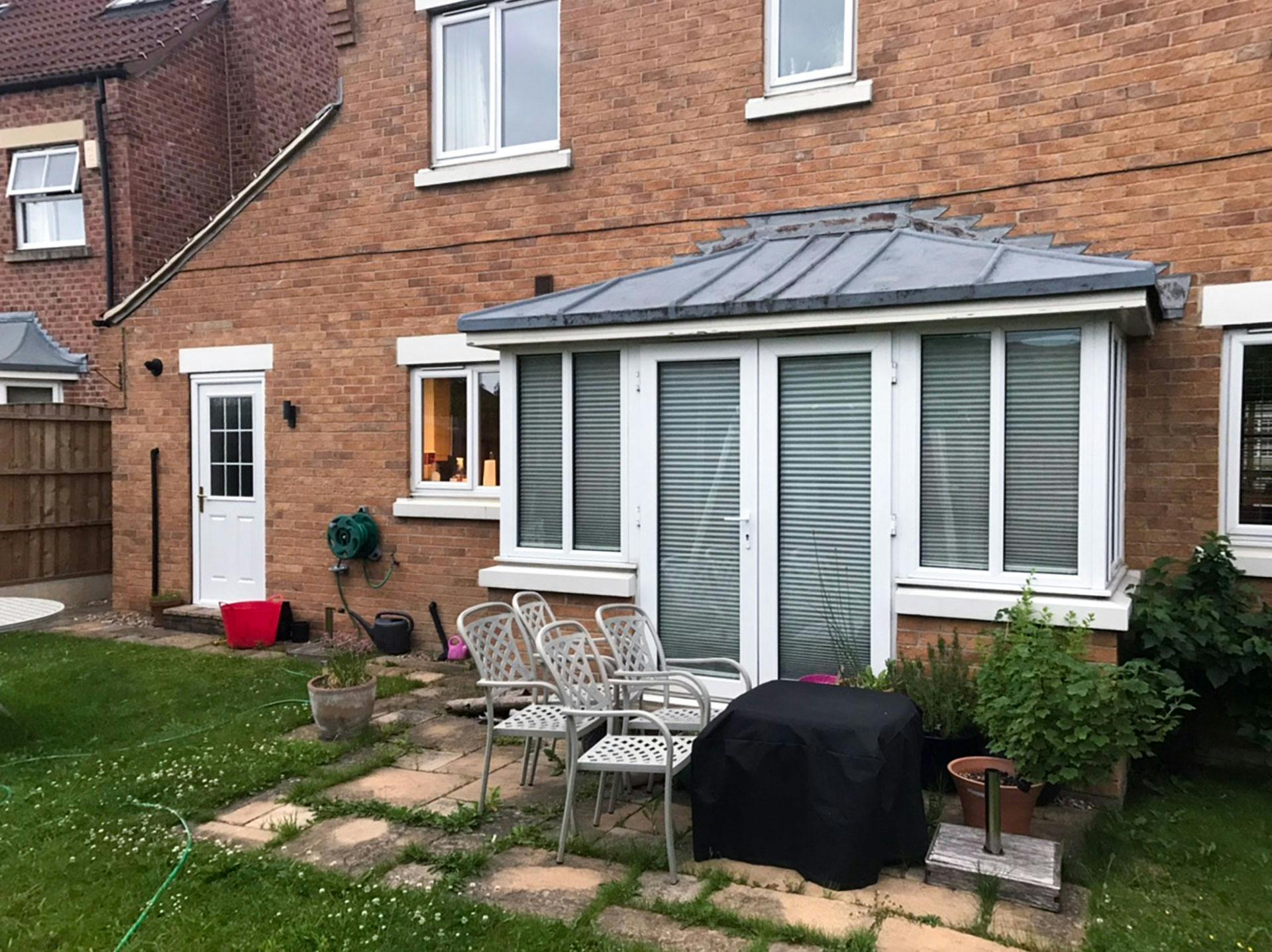 Small glass extension project in Wakefield
