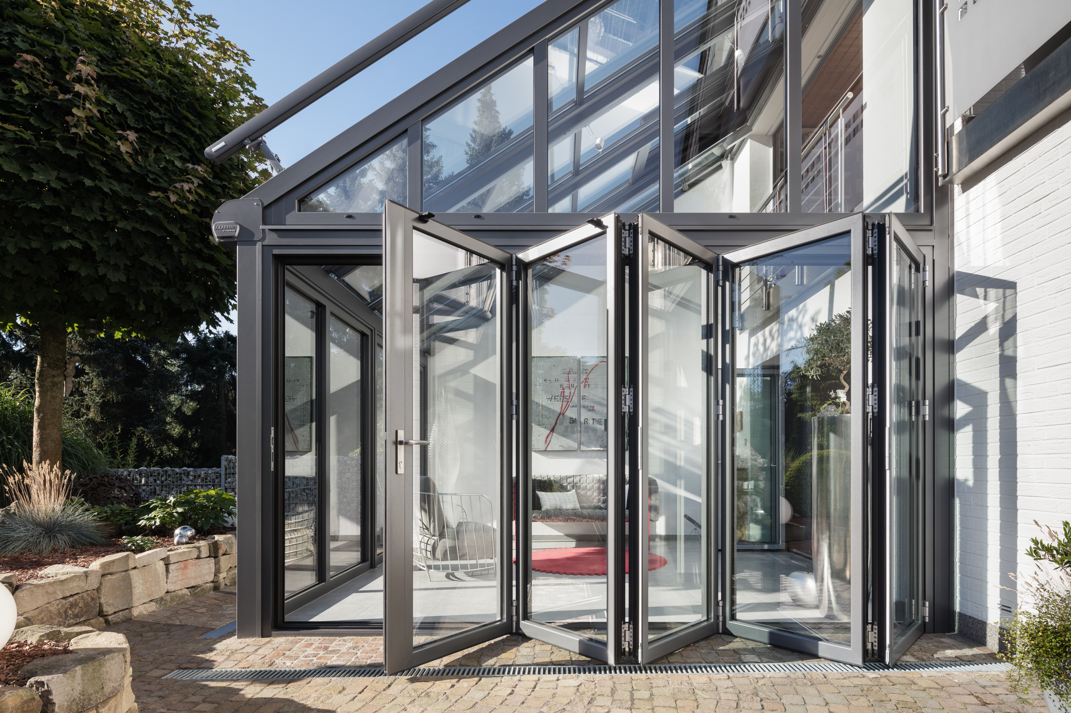 Home extension with bifolding doors
