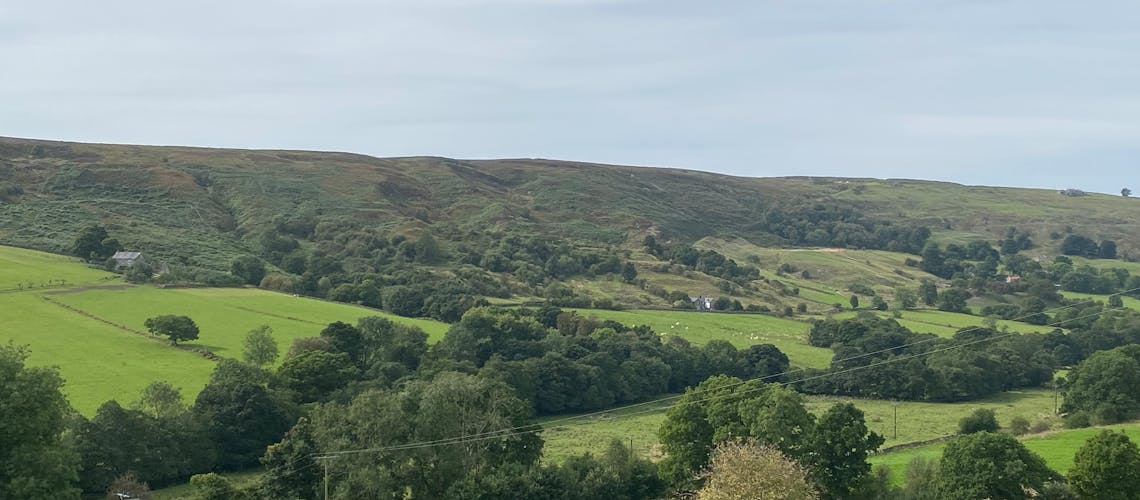 views from wintergarden in north york moors