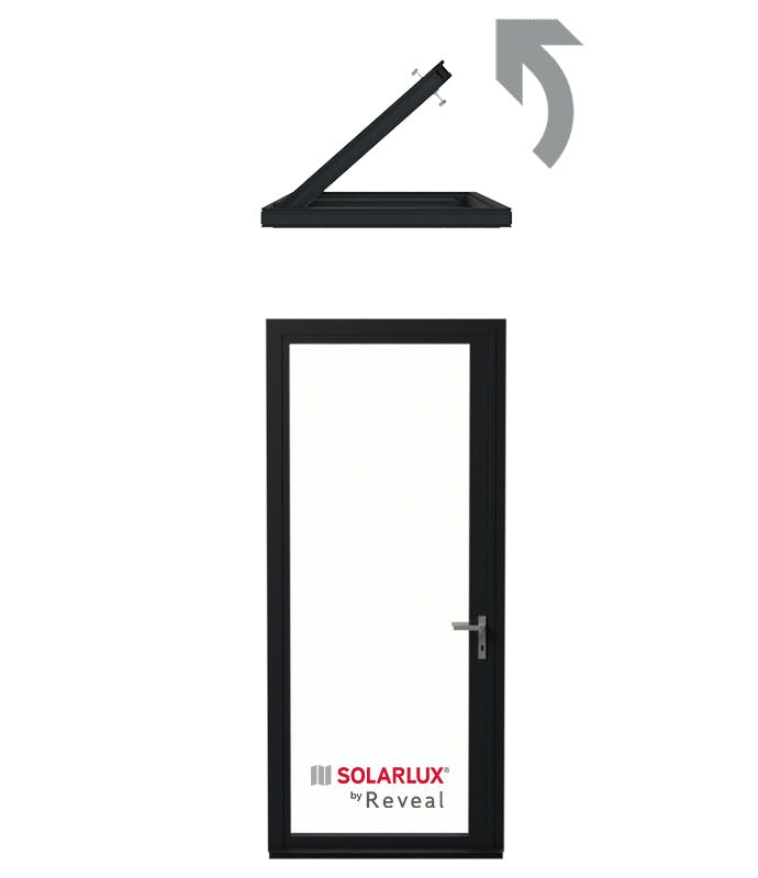 1 Pane Bi-Folding Door configuration Opening Outside 1 Left / O - 1L Viewed from Inside