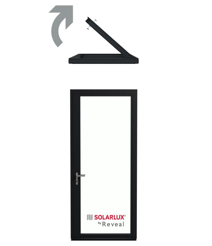 1 Pane Bi-Folding Door configuration Opening Outside 1 Right / O - 1R Viewed from Inside